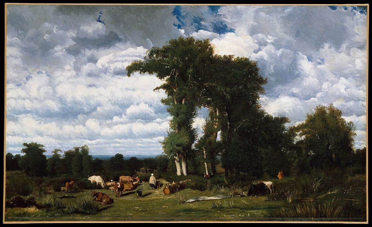 Landscape with Cattle at Limousin, Jules Dupré (French, Nantes 1811–1889 L'Isle-Adam), Oil on canvas