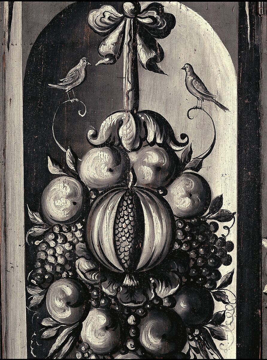 Kast, Painted yellow poplar, red oak, white pine, American