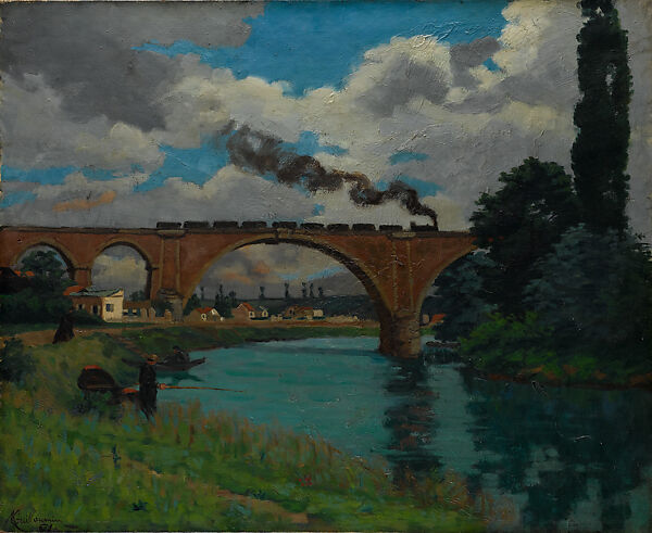 Railroad Bridge over the Marne at Joinville, Armand Guillaumin (French, Paris 1841–1927 Orly), Oil on canvas 