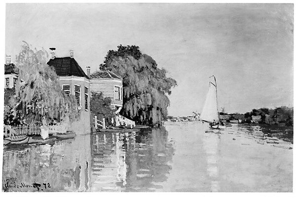 Houses on the Achterzaan, Claude Monet (French, Paris 1840–1926 Giverny), Oil on canvas
