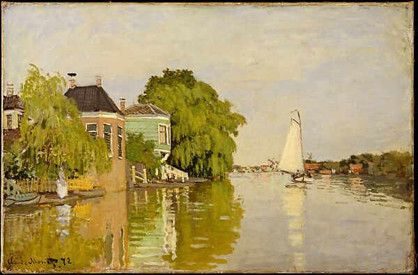 Houses on the Achterzaan, Claude Monet (French, Paris 1840–1926 Giverny), Oil on canvas 