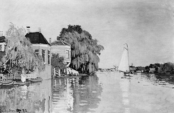 Houses on the Achterzaan, Claude Monet (French, Paris 1840–1926 Giverny), Oil on canvas