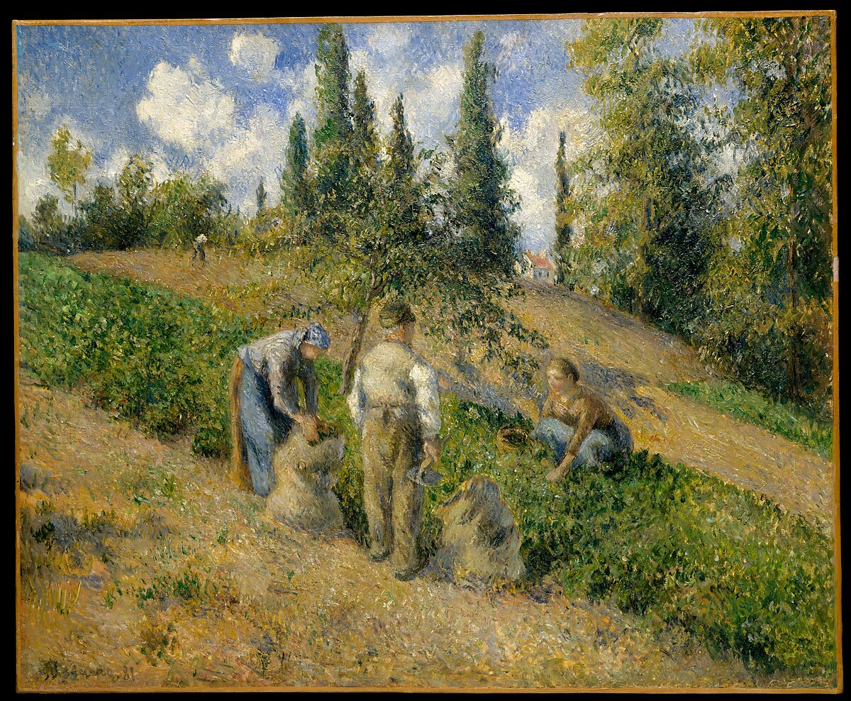 Camille Pissarro | The Harvest, Pontoise (La Récolte, Pontoise) | The