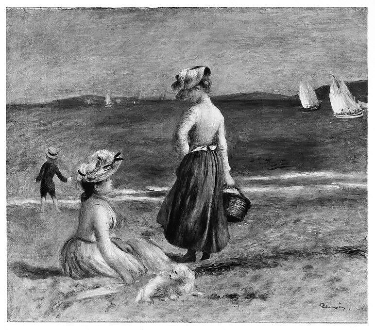Figures on the Beach, Auguste Renoir (French, Limoges 1841–1919 Cagnes-sur-Mer), Oil on canvas