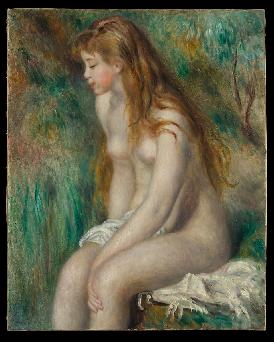 Young Girl Bathing, Auguste Renoir  French, Oil on canvas