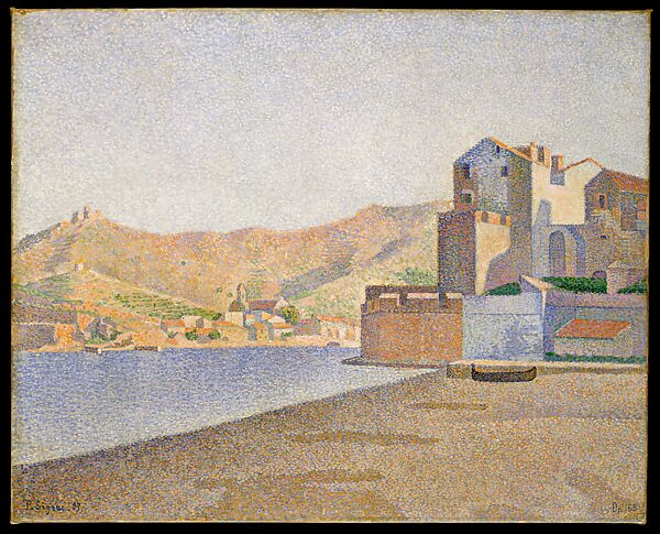 The Town Beach, Collioure, Opus 165 (Collioure. La Plage de la ville. Opus 165), Paul Signac (French, Paris 1863–1935 Paris), Oil on canvas 