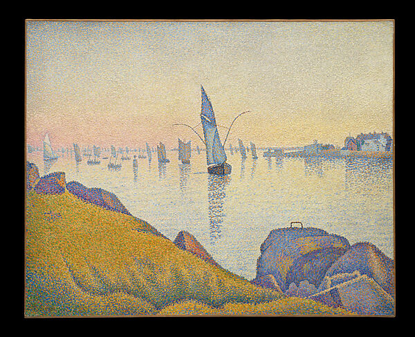 Evening Calm, Concarneau, Opus 220 (Allegro Maestoso), Paul Signac (French, Paris 1863–1935 Paris), Oil on canvas 