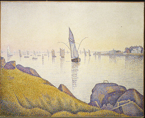 Evening Calm, Concarneau, Opus 220 (Allegro Maestoso), Paul Signac (French, Paris 1863–1935 Paris), Oil on canvas