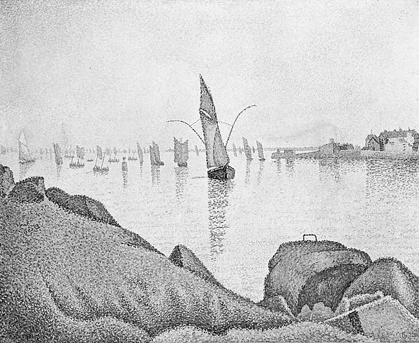 Evening Calm, Concarneau, Opus 220 (Allegro Maestoso), Paul Signac (French, Paris 1863–1935 Paris), Oil on canvas