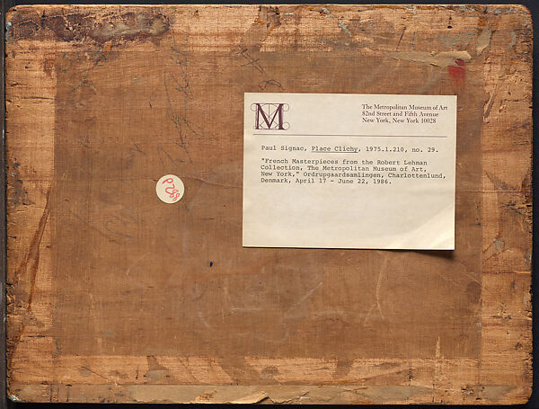 Place de Clichy, Paul Signac (French, Paris 1863–1935 Paris), Oil on wood