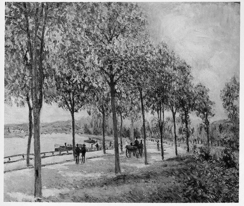 Allée of Chestnut Trees, Alfred Sisley (British, Paris 1839–1899 Moret-sur-Loing), Oil on canvas