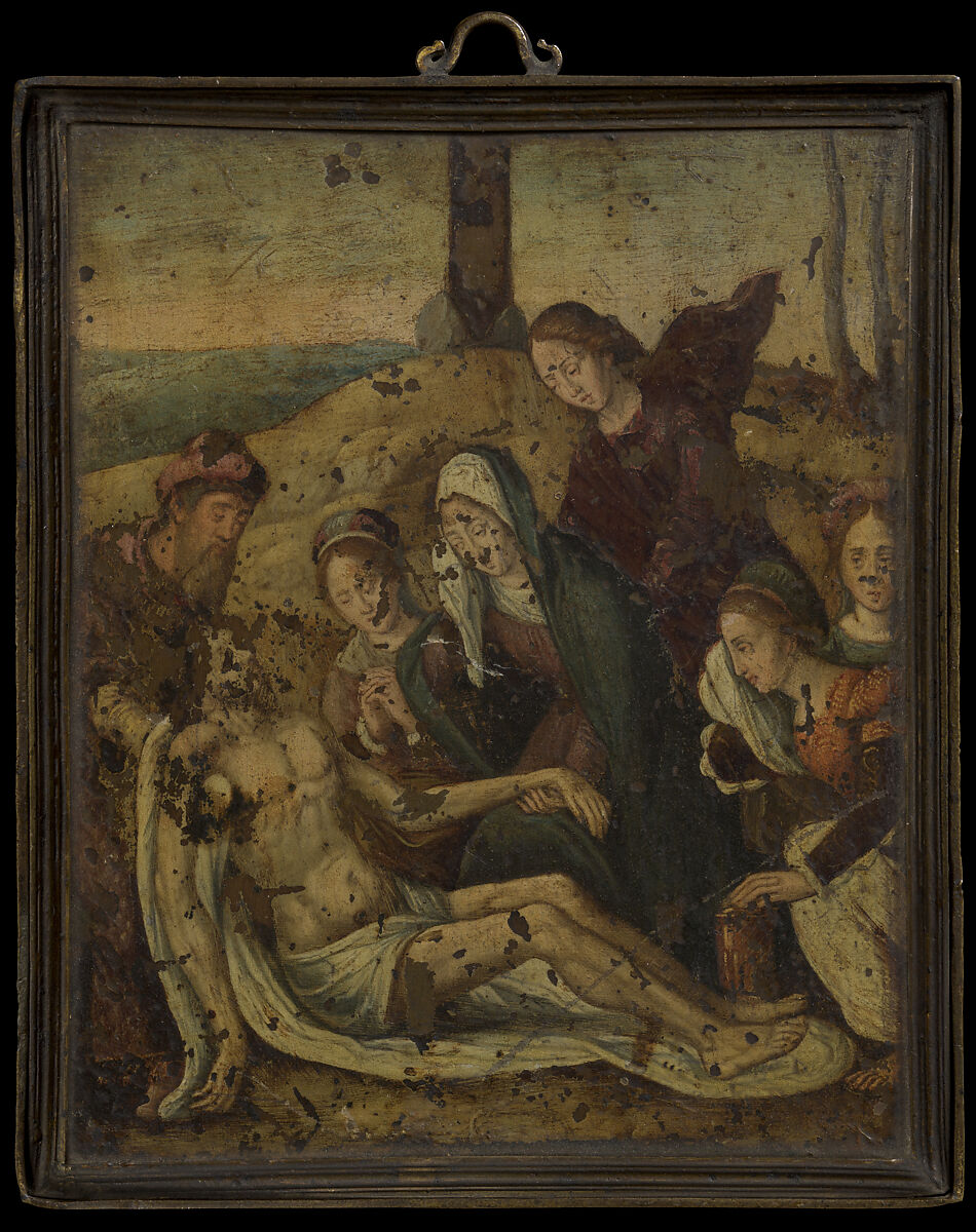 The Lamentation, Netherlandish, Oil on copper alloy, Netherlandish 