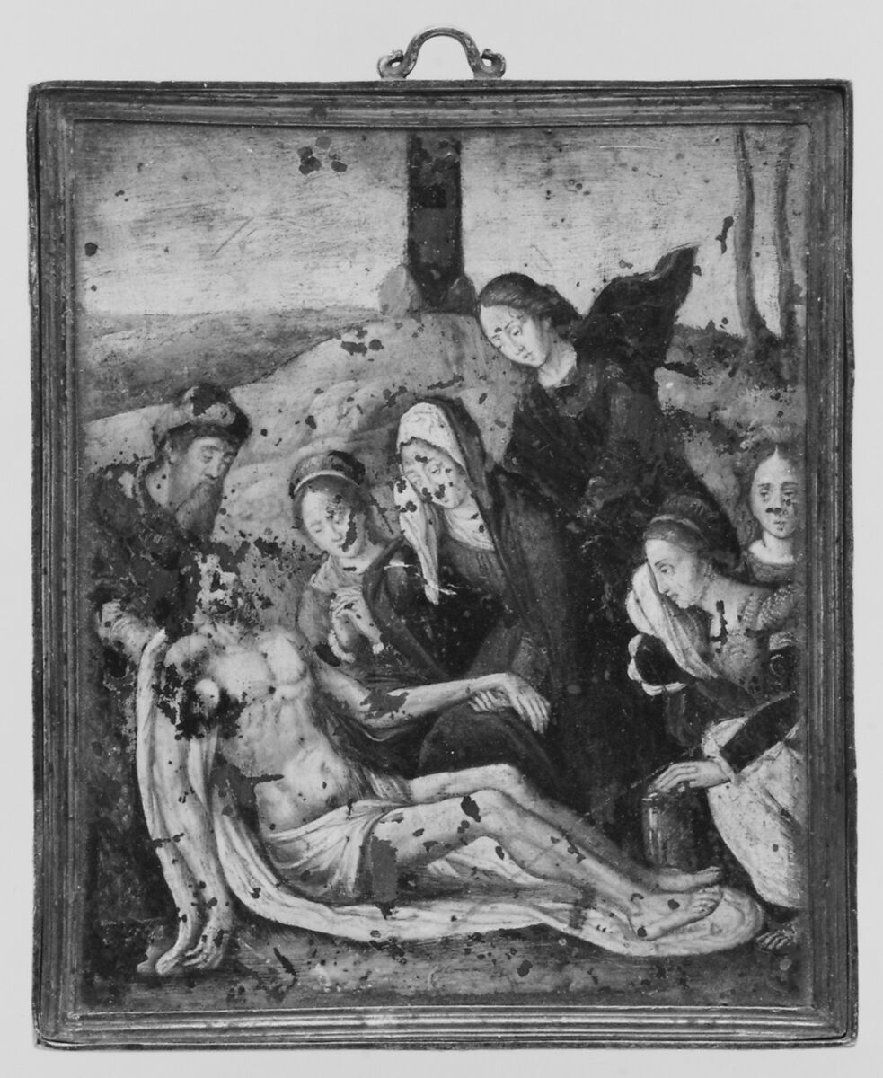 The Lamentation, Netherlandish, Oil on copper alloy, Netherlandish