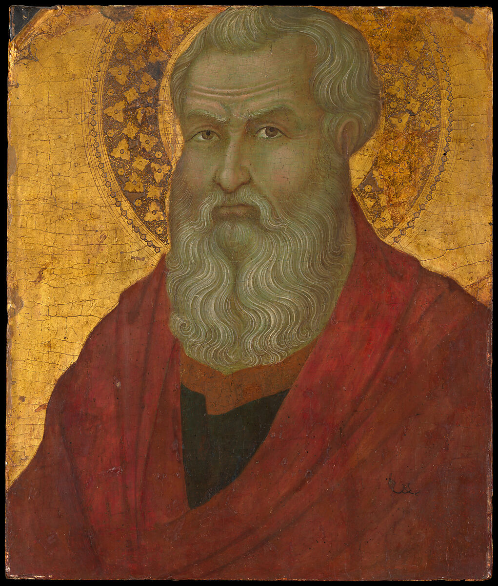 Saint Matthew, Ugolino da Siena (Ugolino di Nerio)  Italian, Tempera on wood, gold ground