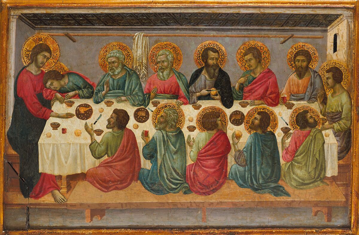 The Last Supper, Ugolino da Siena (Ugolino di Nerio) (Italian, Siena, active by 1317–died ?1339/49), Tempera and gold on wood 