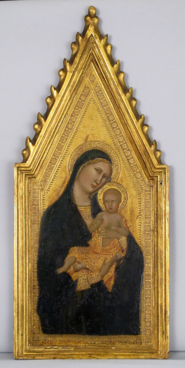 Madonna and Child, Barna da Siena  Italian, Tempera on wood, gold ground