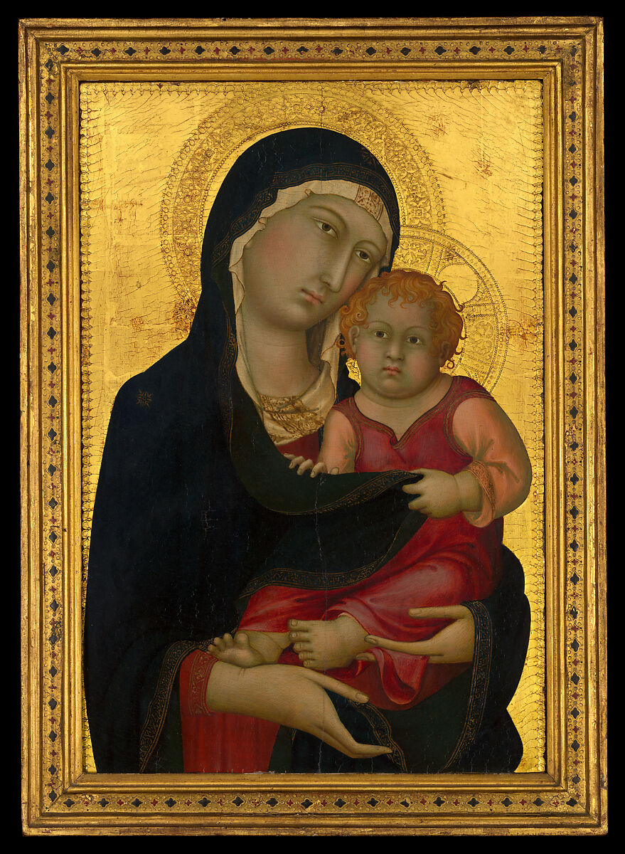 Madonna and Child, Simone Martini (Italian, Siena, active by 1315–died 1344 Avignon), Tempera on wood, gold ground 