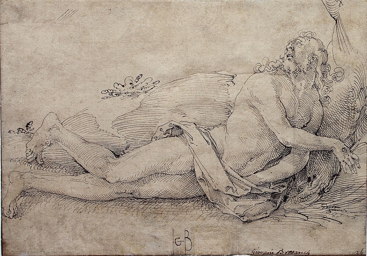 Ecstatic Christ, Hans Baldung (called Hans Baldung Grien) (German, Schwäbisch Gmünd (?) 1484/85–1545 Strasbourg), Pen and two shades of carbon black ink, traces of black chalk underdrawing