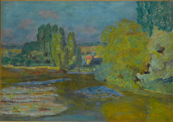 House on the Seine near Vernon, Pierre Bonnard (French, Fontenay-aux-Roses 1867–1947 Le Cannet), Oil on canvas 