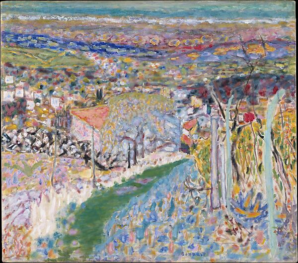 Landscape in the South (Le Cannet), Pierre Bonnard (French, Fontenay-aux-Roses 1867–1947 Le Cannet), Oil on canvas 