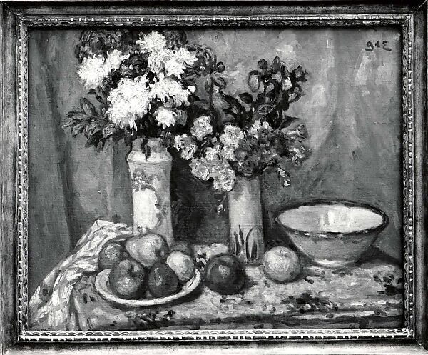 Red Flowers and Fruit, Georges d'Espagnat (French, 1870–1950), Oil on canvas