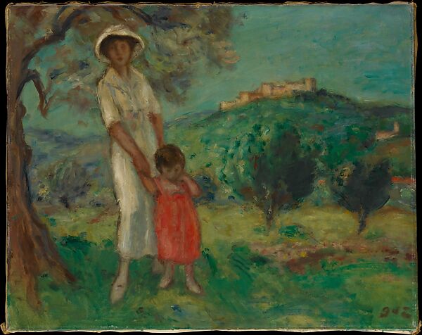 Woman and Child, Georges d'Espagnat (French, 1870–1950), Oil on canvas