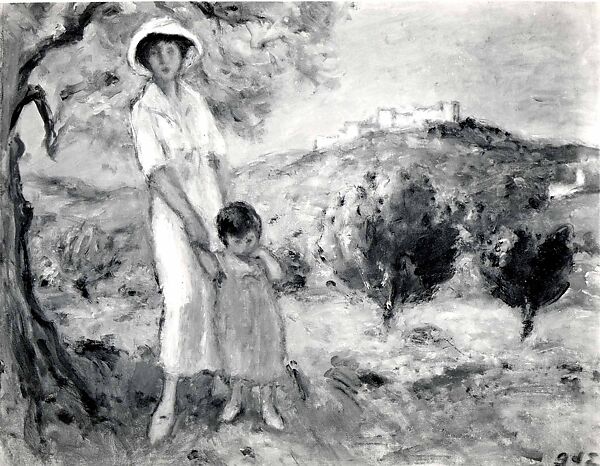 Woman and Child, Georges d'Espagnat (French, 1870–1950), Oil on canvas
