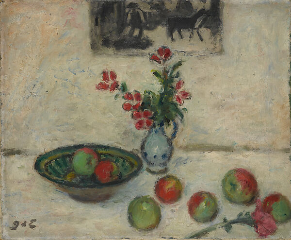 Flowers and Fruit, Georges d&#39;Espagnat (French, 1870–1950), Oil on canvas 