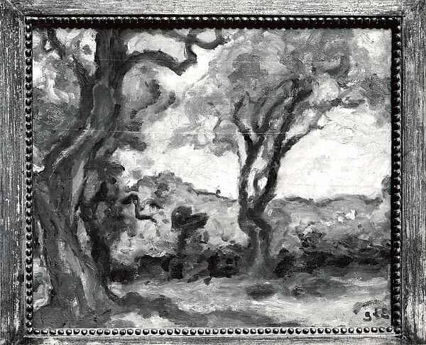 View of Cagnes, Georges d'Espagnat (French, 1870–1950), Oil on cradled canvas, mounted on wood