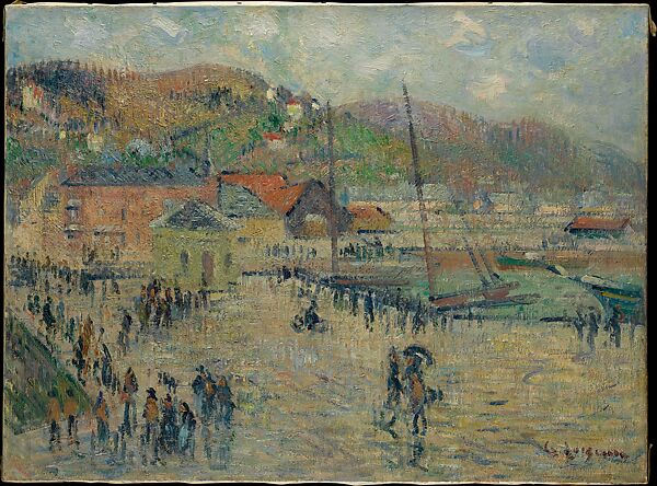 Le Grand Quai, Fécamp, Gustave Loiseau (French, 1865–1935), Oil on canvas