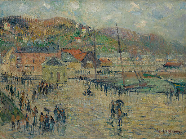 Le Grand Quai, Fécamp, Gustave Loiseau (French, 1865–1935), Oil on canvas 