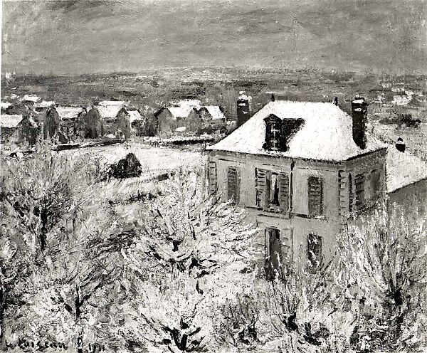House in Winter, Gustave Loiseau (French, 1865–1935), Oil on canvas