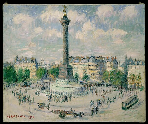 La Place de la Bastille, Gustave Loiseau (French, 1865–1935), Oil on canvas 