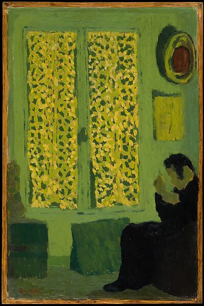 Edouard Vuillard - The Green Interior (Figure Seated by a