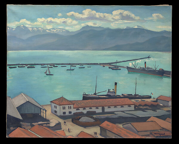 The Port de Bougie, Algiers, in Sunlight, Albert Marquet (French, Bordeaux 1875–1947 Paris), Oil on canvas 