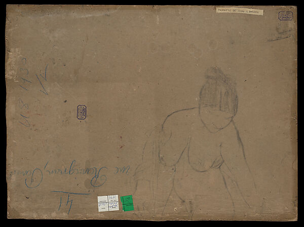 40, Rue Ravignan, Maurice Utrillo (French, Paris 1883–1955 Dax), Oil, plaster, and sand, on board