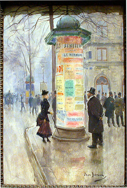 Parisian Street Scene, Jean Béraud (French, St. Petersburg 1849–1936 Paris), Oil on panel