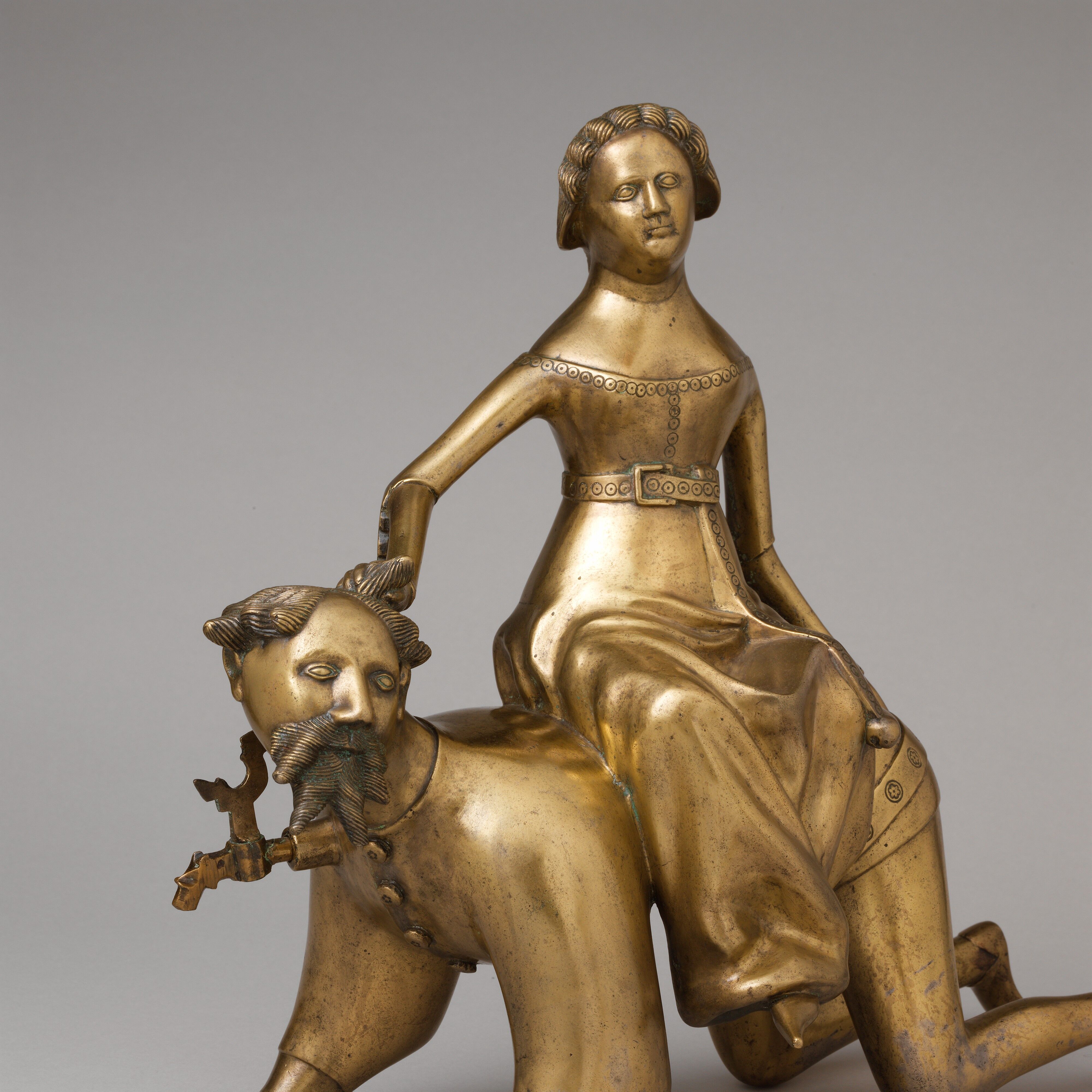 Aquamanile in the Form of Aristotle and Phyllis - South