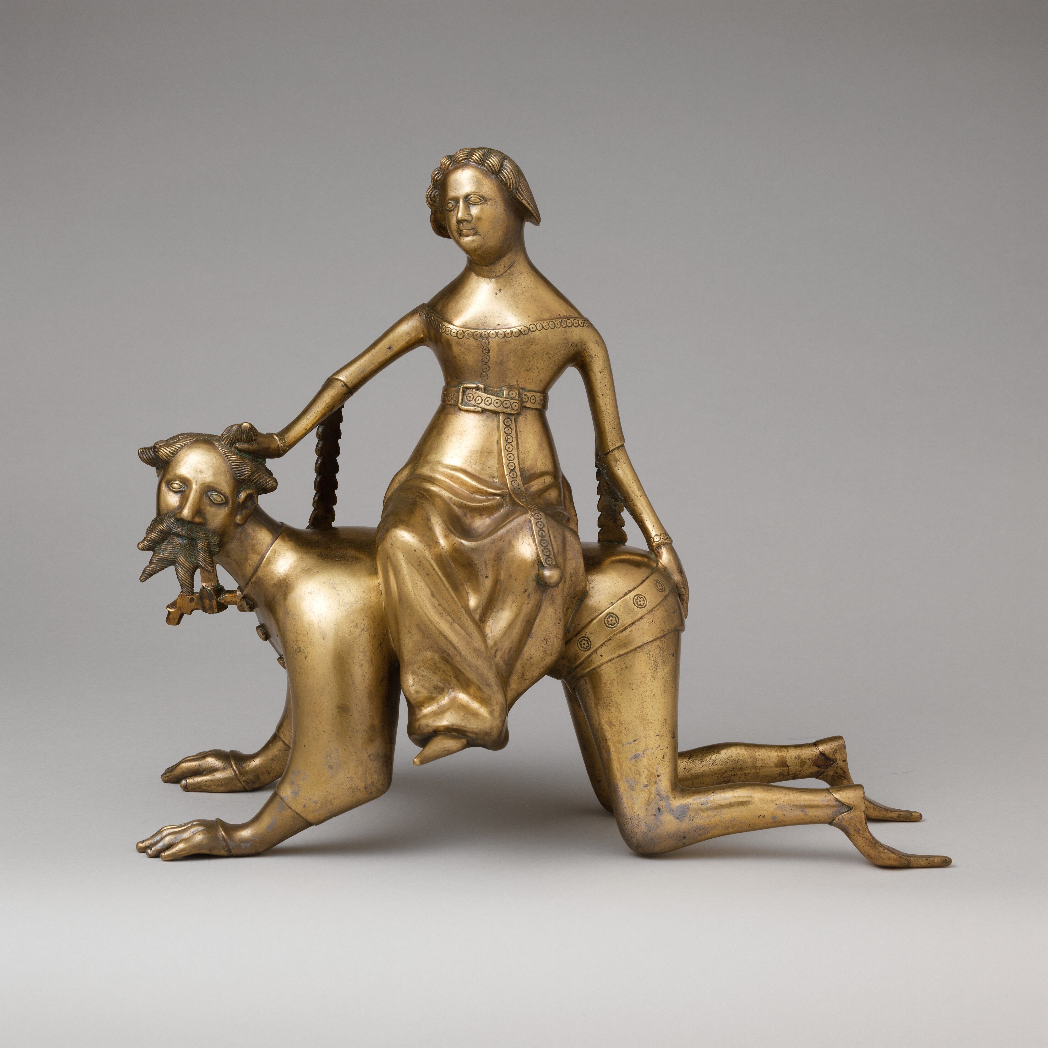 Aquamanile in the Form of Aristotle and Phyllis - South