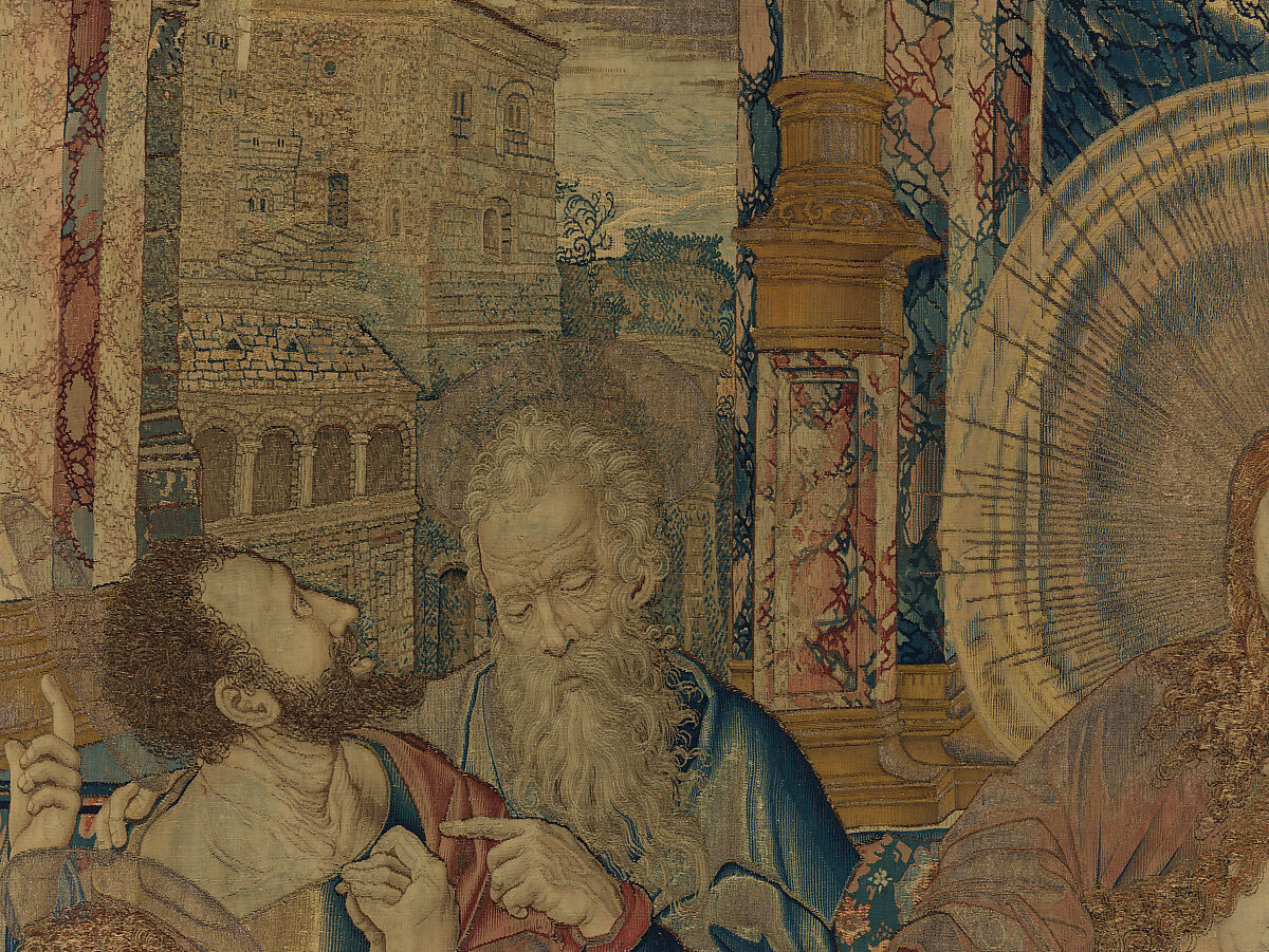 The Last Supper, Designed by Bernard van Orley (Netherlandish, Brussels ca. 1492–1541/42 Brussels), Wool, silk, silver-gilt thread.