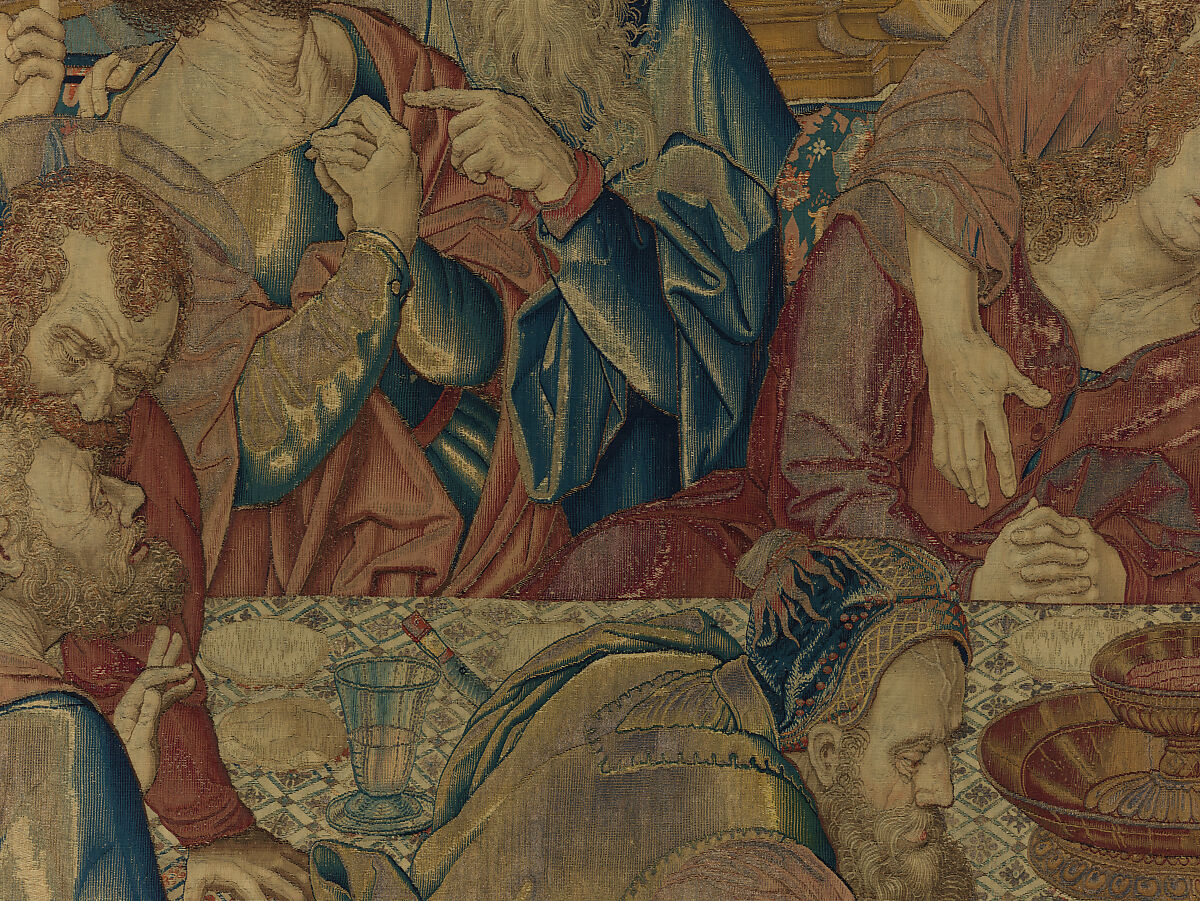 The Last Supper, Designed by Bernard van Orley (Netherlandish, Brussels ca. 1492–1541/42 Brussels), Wool, silk, silver-gilt thread.