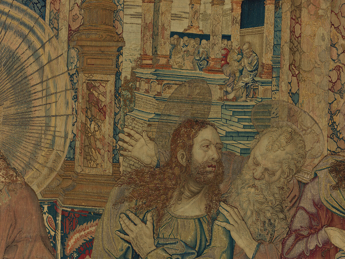 The Last Supper, Designed by Bernard van Orley (Netherlandish, Brussels ca. 1492–1541/42 Brussels), Wool, silk, silver-gilt thread.