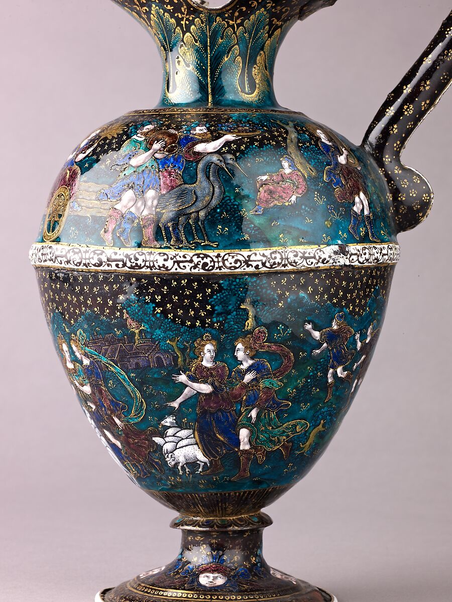 Triumph of Ceres, Suzanne de Court (French, active 1575–1625), Painted enamel, partly gilt and partly silvered, on copper