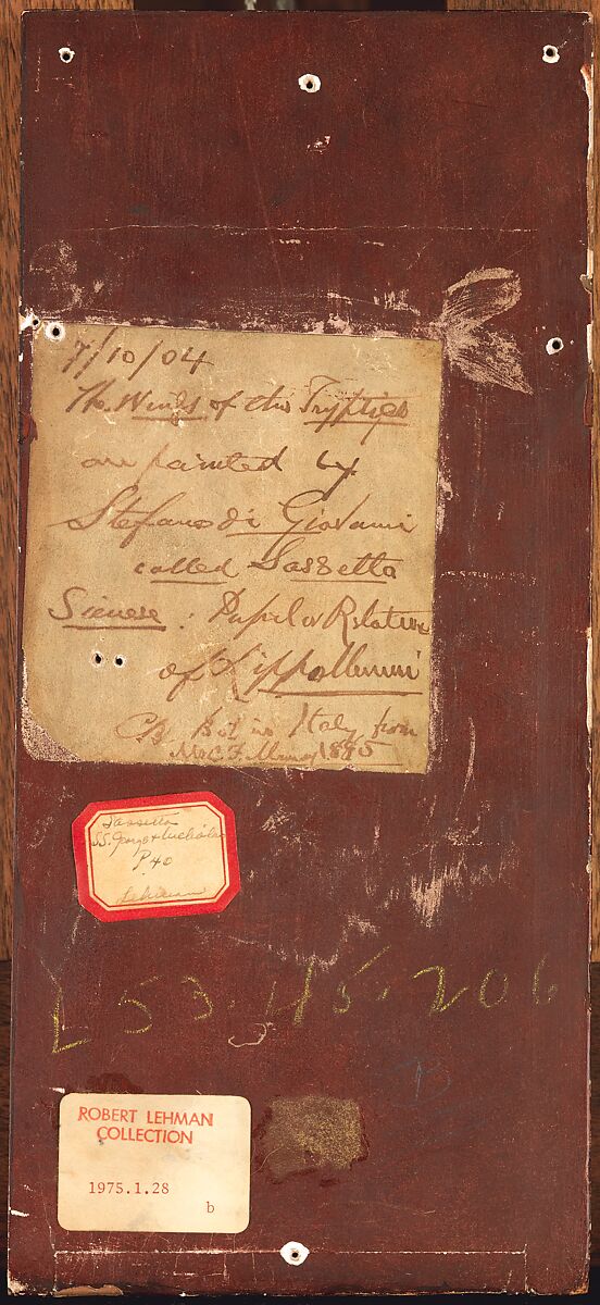 Saint Nicholas of Bari, Pietro di Giovanni d'Ambrogio (Italian, Siena 1410–1449 Siena), Tempera and silver on wood, gold ground