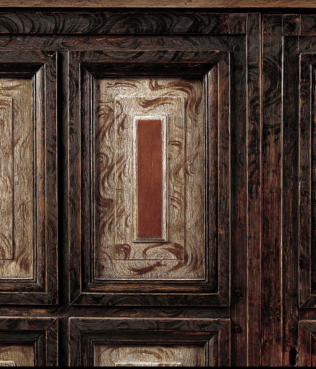 Kast, Painted white oak, red oak, American