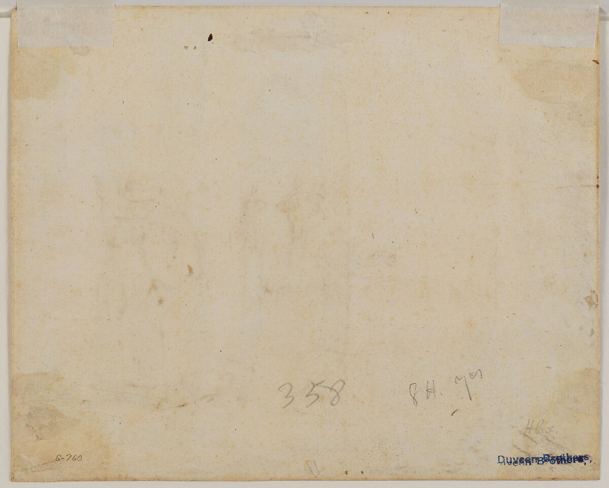 Two Studies for Blind Tobit, School of Rembrandt van Rijn (Dutch, 1606–1669), Pen and brown inks and grayish brown wash., Dutch