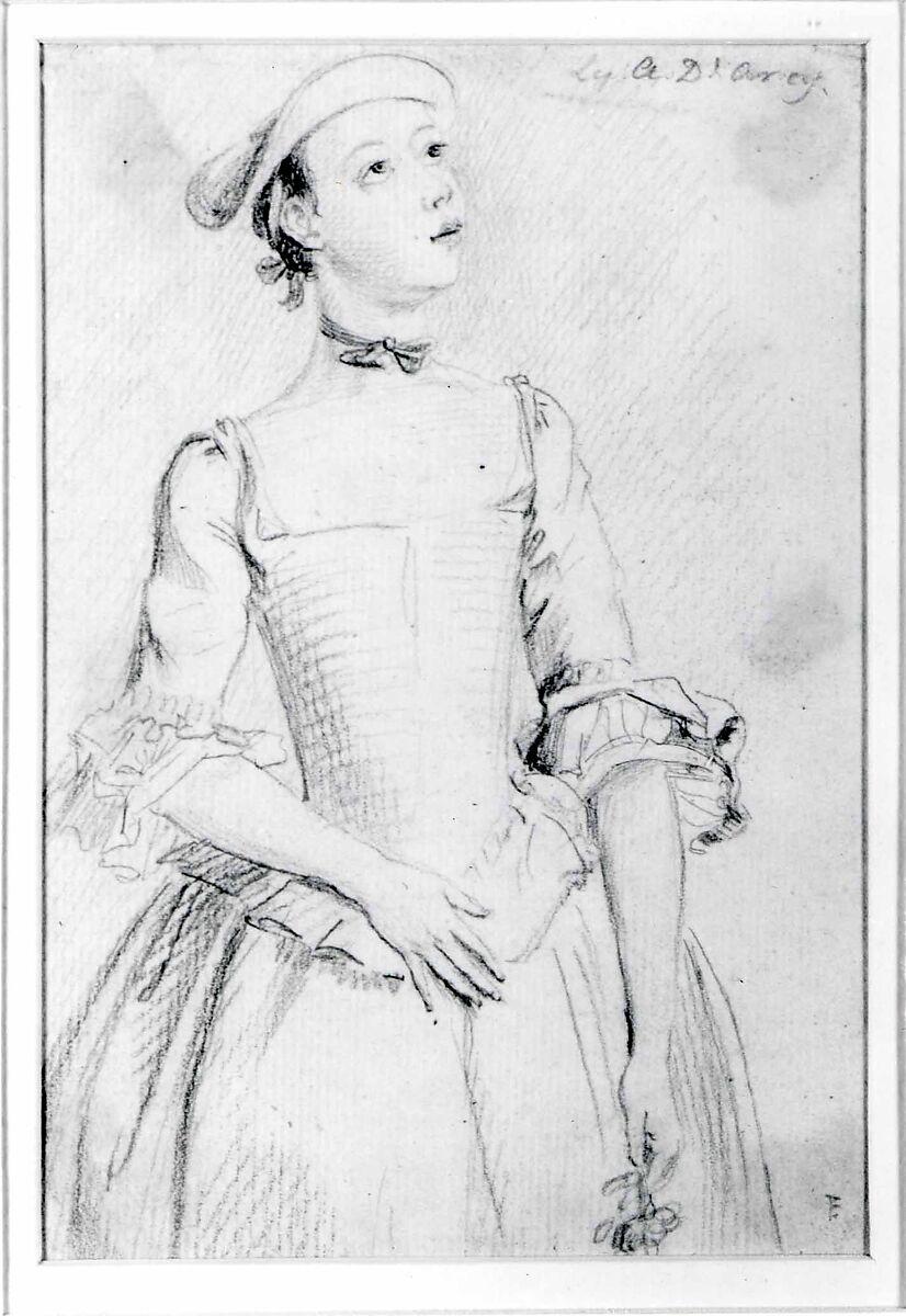 Lady Amelia D'Arcy, Paul Sandby (British, baptized Nottingham 1731–1809 London), red chalk, pencil, and some black chalk