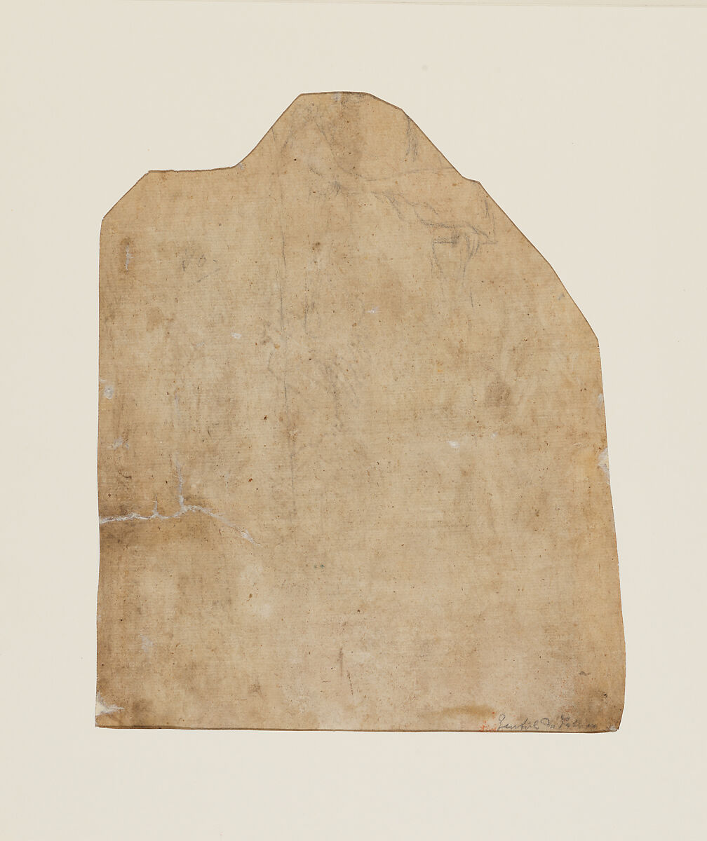 The Madonna and Child with a Female Martyr Saint, a Bishop Saint, and a Female Donor, Veronese School, workshop of Stefano da Verona (Stefano di Giovanni d'Arbosio di Francia) (Italian, Paris or Pavia ca. 1374/75–after 1438 Verona), Pen and dark brown ink, brush and gray ink.