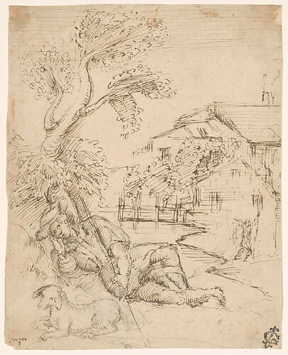 Landscape with a Shepherd in Repose