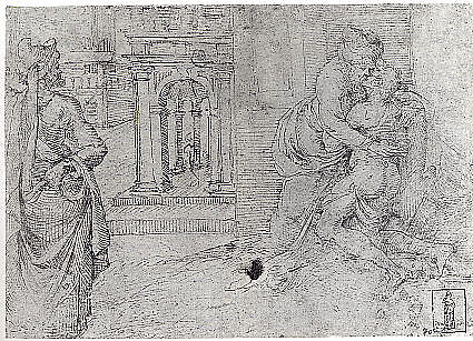 The Return of the Prodigal Son, Lombardy- The Veneto (1530–1569), Pen and brown ink, over traces of black chalk, Italian